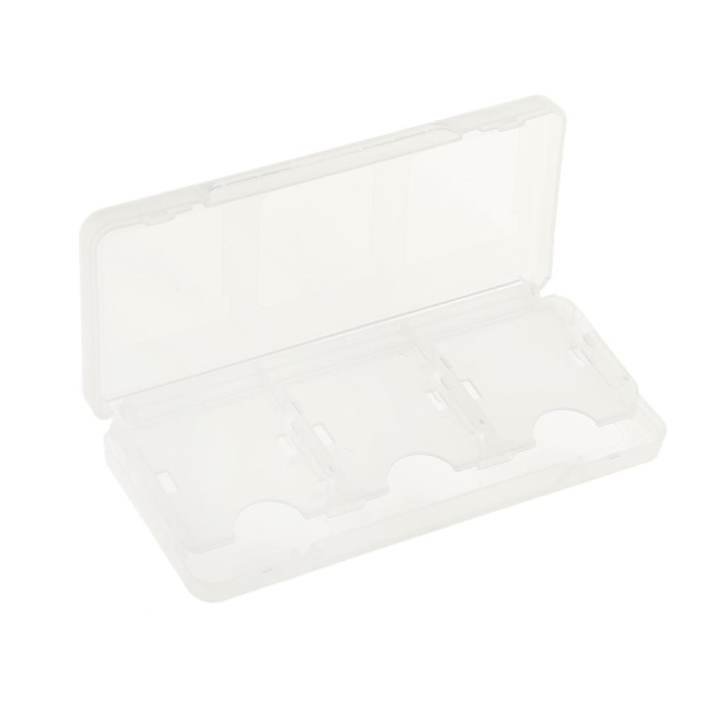 2x 6 in 1 Game Card Case Holder Box Storage for Nintendo 3DS DSI LL White