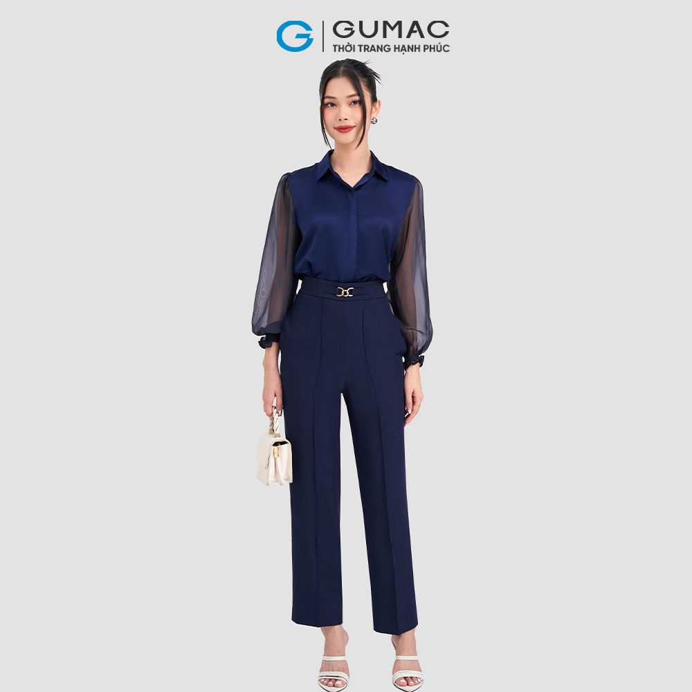Quần ống đứng lưng kiểu GUMAC QD03041