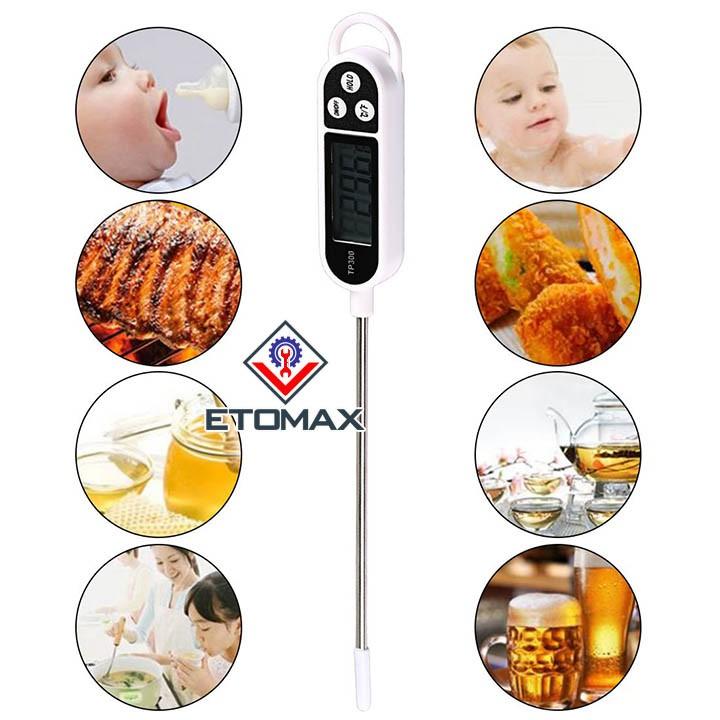 Que đo nhiệt độ TP300 hiển thị màn hình điện tử led LCD