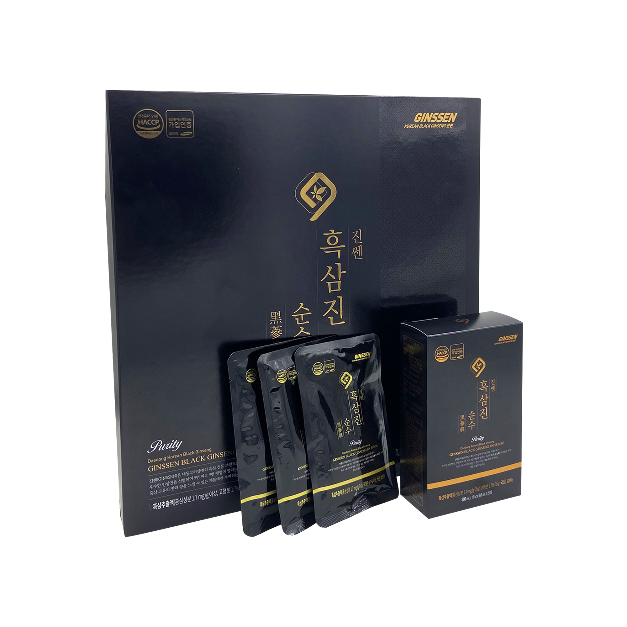 Nước Hắc Sâm Nguyên Chất Daedong 60ml x 30 gói dành cho nam giới giúp tăng cường sinh lực, ngăn ngừa bệnh tim mạch, tăng cường chức năng gan