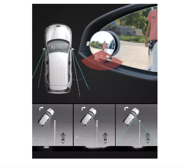 Gương cầu lồi ô tô kính hậu xoay 360