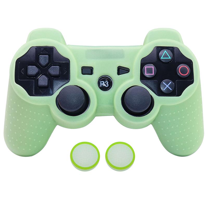 Ốp Silicon Mềm Phát Sáng Trong Bóng Tối Cho Bộ Điều Khiển PS3 Phụ Kiện Trò Chơi Tay Cầm Chơi Game Vỏ Bọc Cần Điều Khiển Cho Bộ Điều Khiển PS3 Bao Da Màu Vỏ: Dành Cho PS3 Màu Xanh Lá Cây