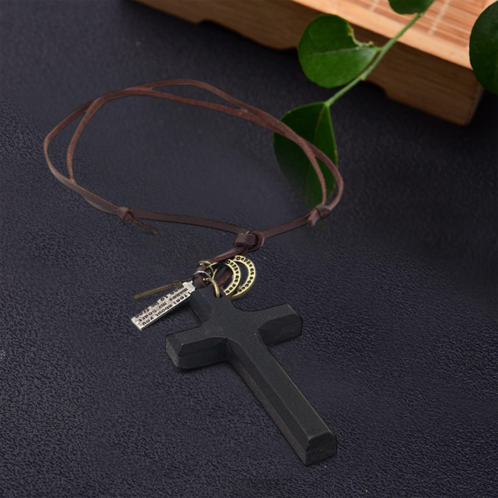 Cross Pendant Necklace Accessory Faith Cross Pendant Necklace for Valentines Day