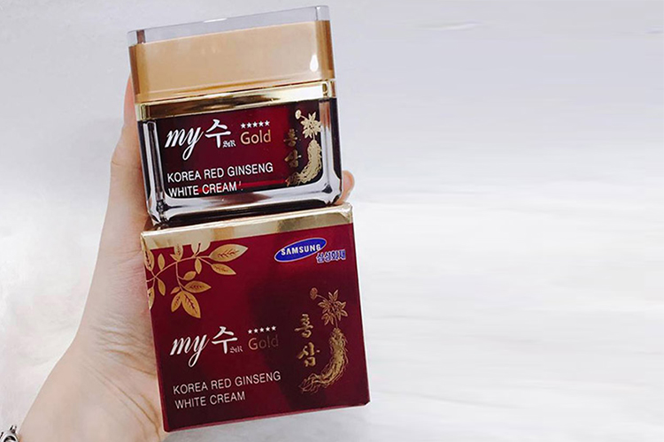 Kem Hồng Sâm Dưỡng Trắng Da Red Ginseng White Cream My Gold