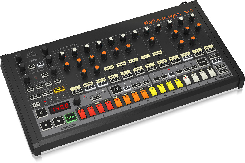 Behringer RHYTHM DESIGNER RD-8 16 âm - Classic Analog Drum Machine-Hàng Chính Hãng