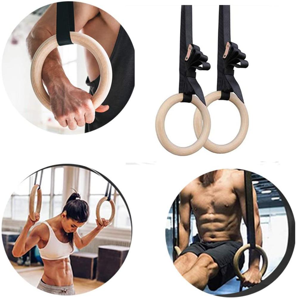 28 32mm thể dục bằng gỗ tập thể dục dụng cụ với khóa cam có thể điều chỉnh dây đeo tập thể dục thiết bị tập thể dục thiết bị sức mạnh thiết bị đào tạo Color: 32MM Single ring