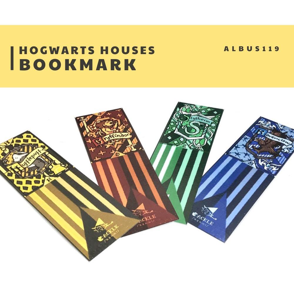 Kẹp sách 4 Nhà trường Hogward Harry Potter l Zip A1 l Bookmark 4 Houses