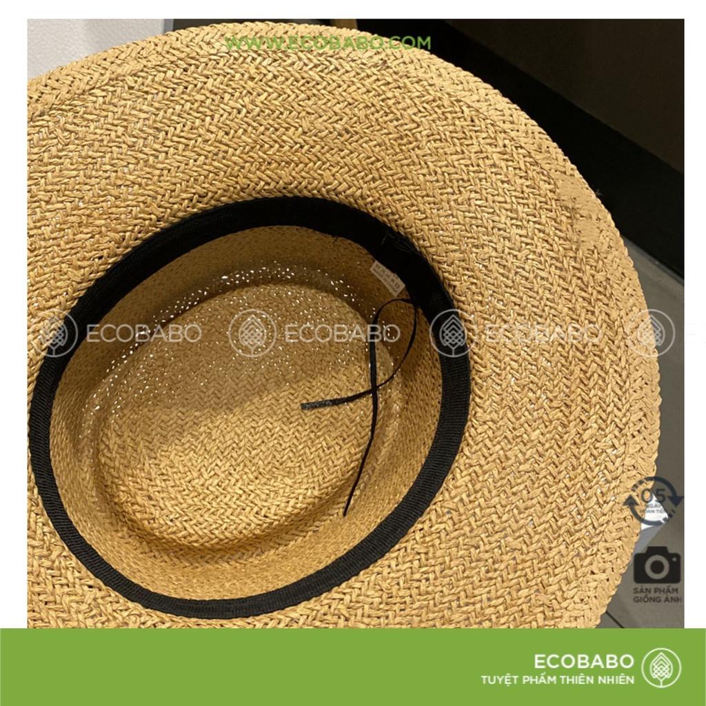 Mũ cói ( Nón cói) thời trang sang chảnh - Ecobabo