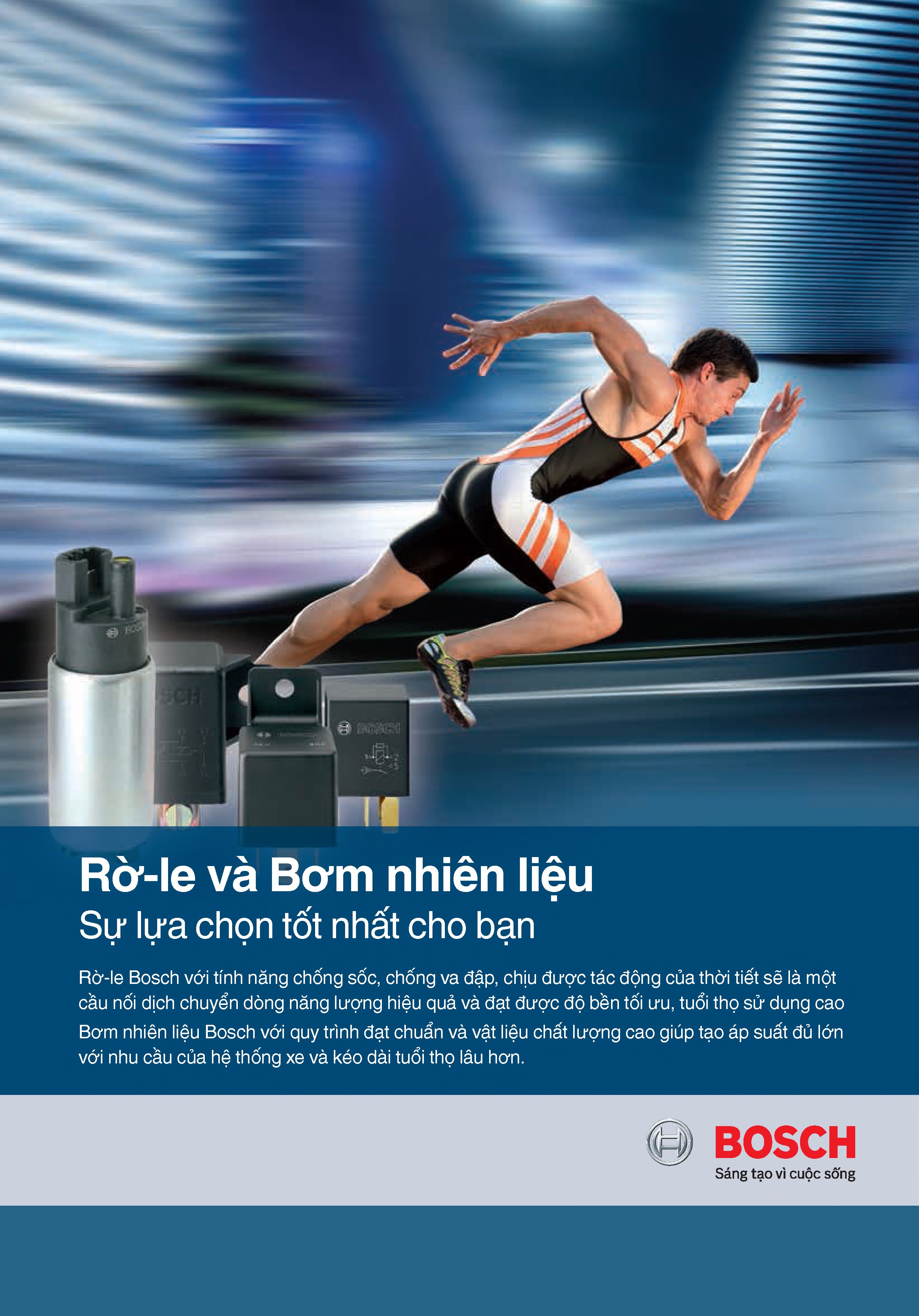 Bơm Xăng Bosch Giắc Ghim Lớn