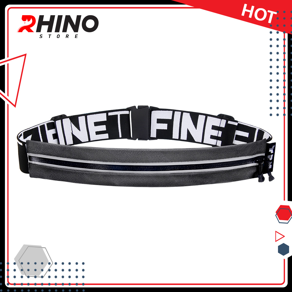 Hình ảnh Đai chạy bộ đựng điện thoại Rhino B203 vô hình chống trộm, đeo thắt lưng nam nữ, màu đen xanh hồng, tiện dụng khi đi chơi, dã ngoại, hoạt động ngoài trời, yoga, leo núi, chạy, đi bộ, đạp xe, tập gym, cầu lông- Chính hãng Rhino Store