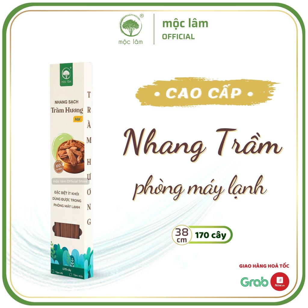 [HỘP 170cây] Nhang Trầm Hương MỘC LÂM - 38cm- Nhang sạch ít khói - Hương thơm dịu nhẹ - Dùng trong phòng máy lạnh