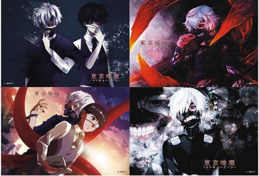 Giảm Giá Poster Ảnh Anime Tokyo Ghoul Ngạ Quỷ Tokyo 8 Tấm A3 Chibi - Beecost