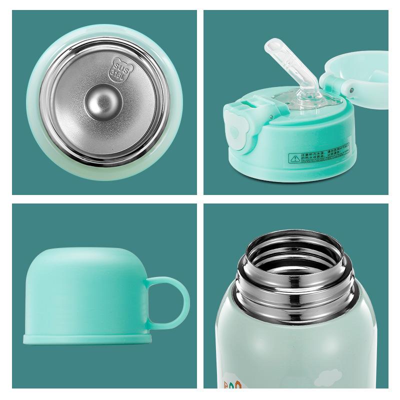 Đồng Hồ Nam Dây Thép Không Gỉ Trẻ Bình Giữ Nhiệt 500 Ml Dễ Thương Kim Loại Chân Không Cách Nhiệt Giữ Nhiệt Bình Giữ Nhiệt Mug Cup