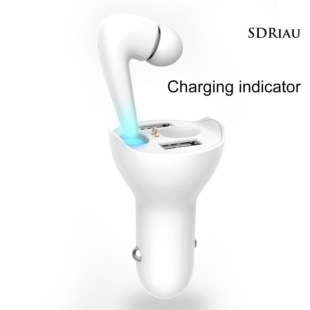 Bộ Sạc Xe Hơi Không Dây Bluetooth Cổng Usb Kép