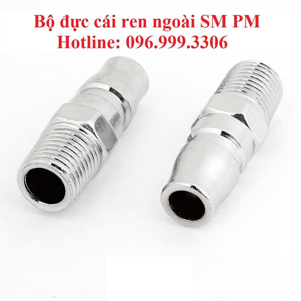 Bộ khớp nối đực cái SM PM ren ngoài đầy đủ kích thước giá sỉ