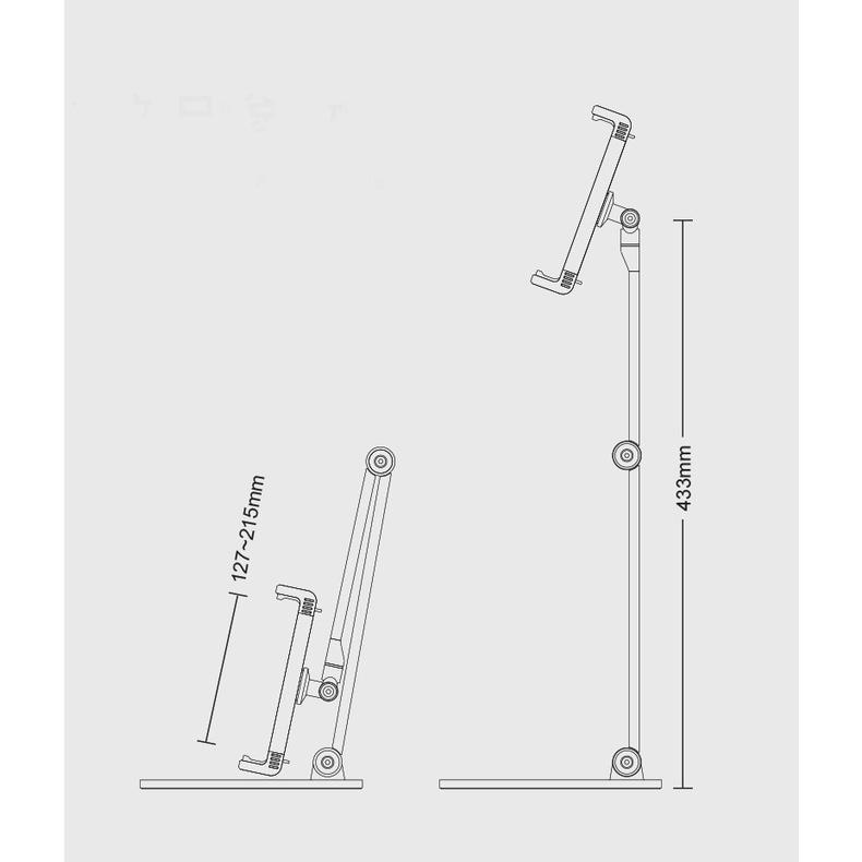 Giá Đỡ Kẹp Máy Tính Bảng, Điện Thoại Để Bàn Cao Cấp Xoay 360 Độ AP-7L