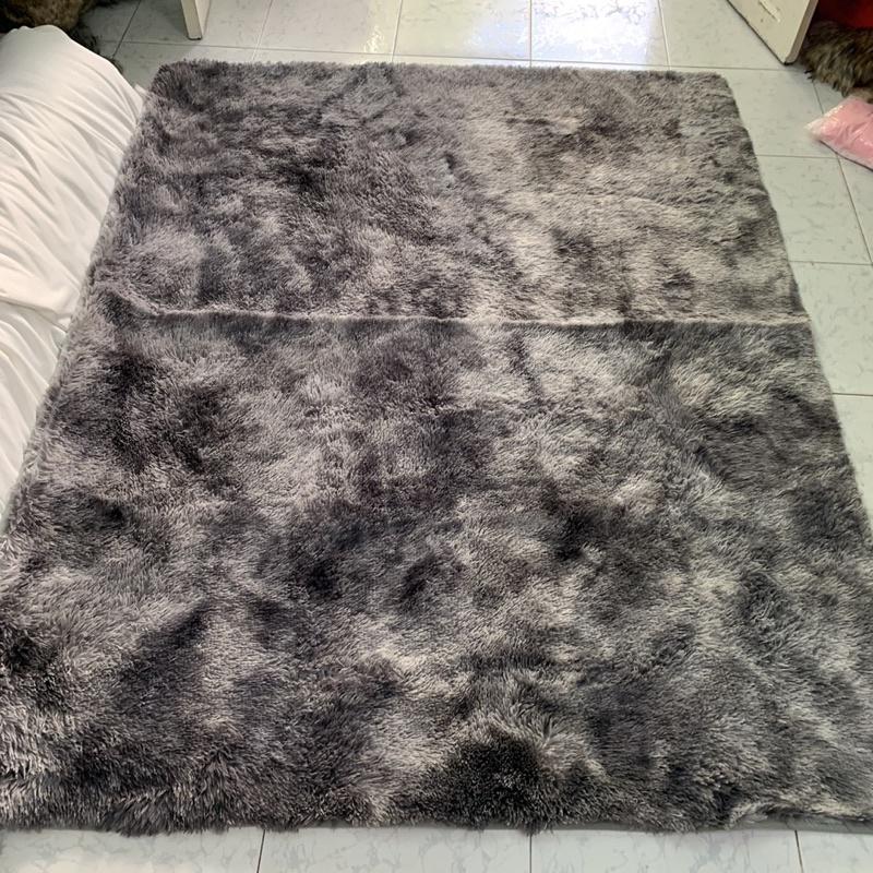 THẢM LÔNG LOANG MÀU XÁM ĐEN MỚI - CHUYÊN TRẢI SÀN SOFA