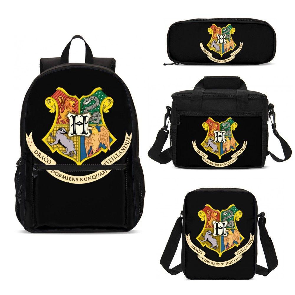 Ma Thuật Phù Thủy Hogwartes Nhà Schoolbag Sinh Viên Du Lịch Ba Lô Túi Đựng Đồ Ăn Trưa Đeo Vai Đựng Bộ Quà Tặng Cho Trẻ Em Bạn Bè