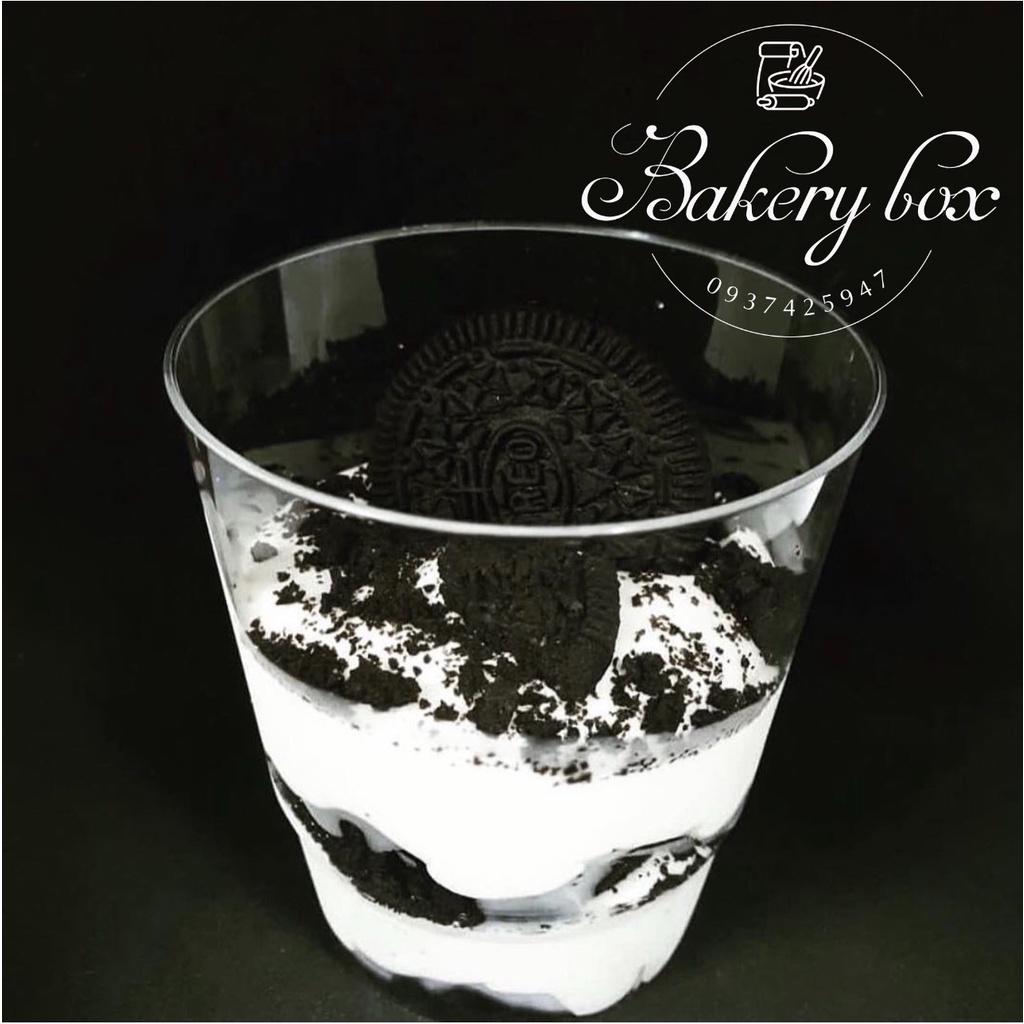 100 Ly Hàng Không Đựng Bánh Lạnh - Tiramisu - Mousse - Panna Cotta - Có Nắp Bằng Xinh Xắn