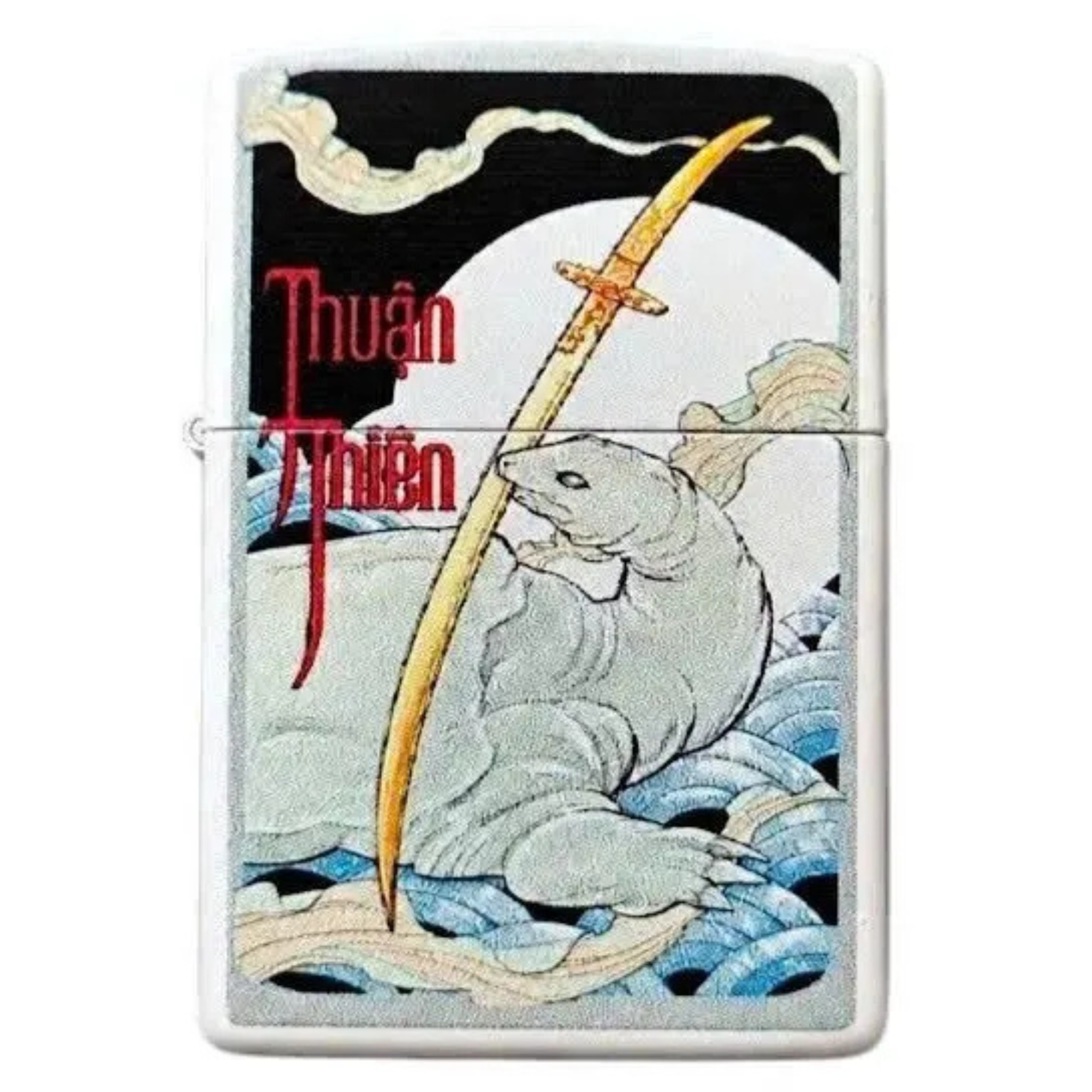 Zippo Kiếm Thuận Thiên Cổ Điển Vẽ Tay - Bật Lửa Chính Hãng Mỹ | Chịu Được Trong Thời Tiết Khắc Nghiệt