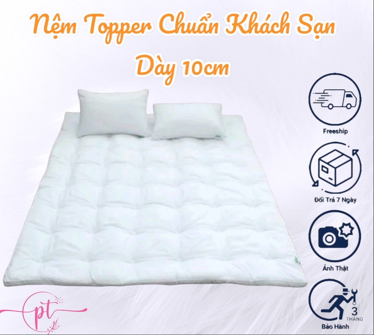 Nệm Bông Xuất Nhật Cao Cấp 10CM