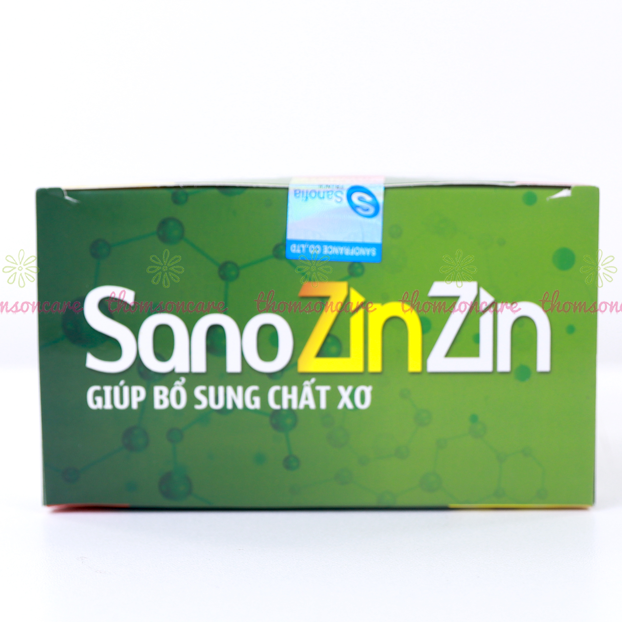 Cốm táo bón Sano ZinZin Sanofia - Bổ sung chất xơ, giảm táo bón, nhuận tràng ở trẻ và người lớn - Hộp 20 gói Thomsoncare