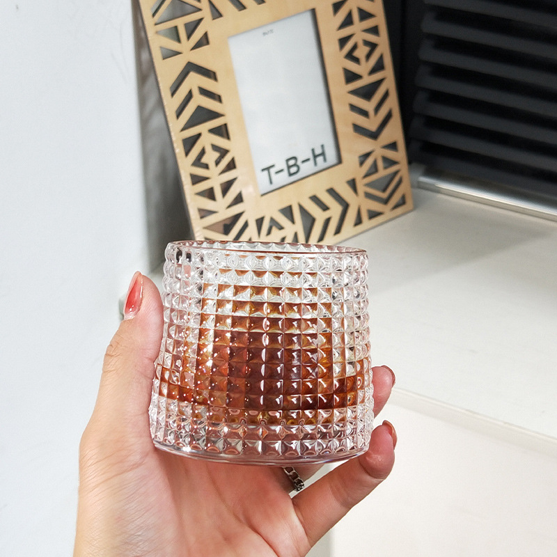 Bộ Ly Uống Nước, Rượu Whisky Phong Cách Caro Châu Âu 6 Sets DECOR LUXURY - Hàng Nhập Khẩu