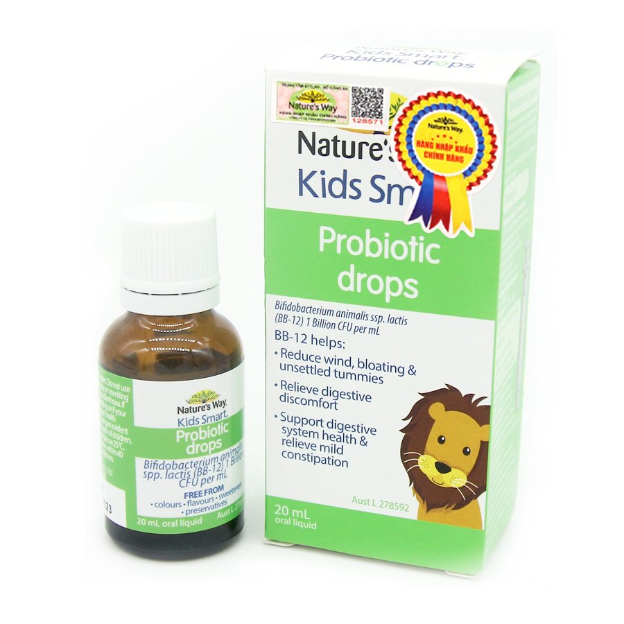 Siro Uống Nature's Way Kids Smart Drops Probiotic Bổ Sung Men Vi Sinh Cho Bé 20ml