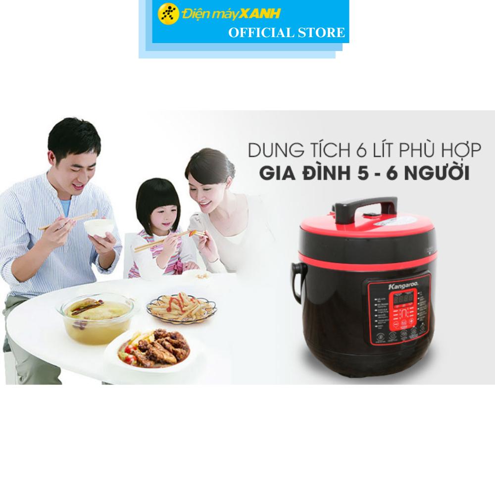Nồi áp suất điện Kangaroo KG6P2 6 lít - Hàng Chính Hãng