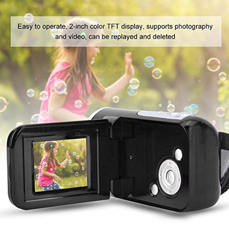 Máy quay video Máy quay video 2.0 inch LC D 16 MP dành cho trẻ em Thanh thiếu niên Bé trai Bé gái Màu sắc: Đen