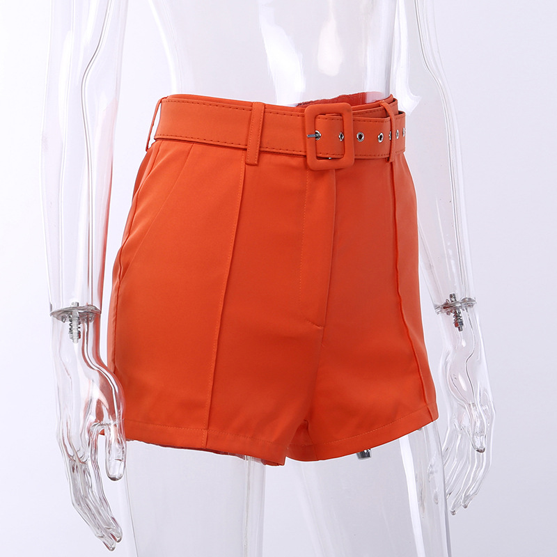 [CÓ SẴN] Set 2 món Áo khoác Blazer Vest trơn và quần short kèm thắt lưng thanh lịch thời trang cho Nữ