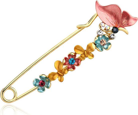 Cài áo bướm xinh đính đá lấp lánh BHC1