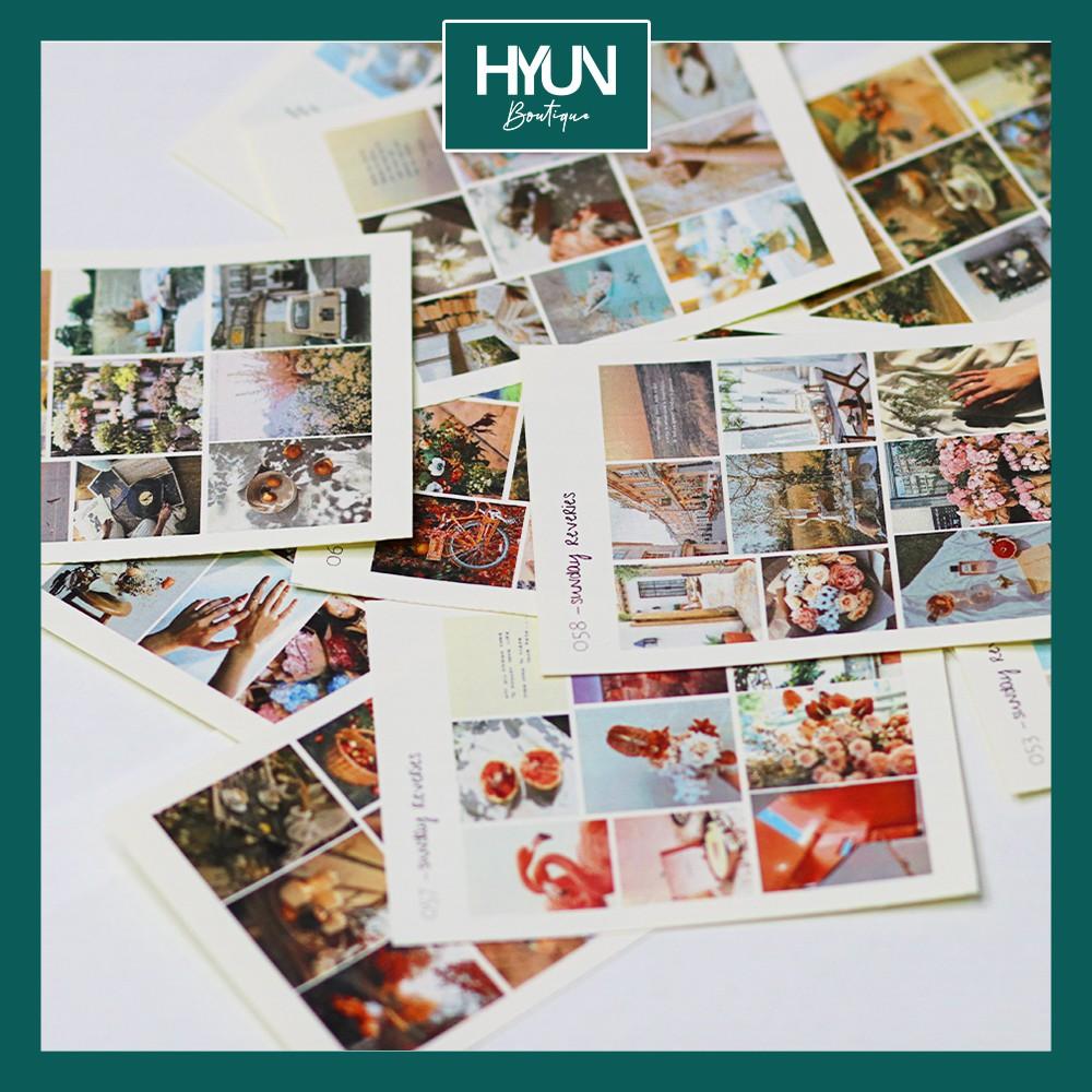 540 ảnh Sticker dán khác nhau - Set 60 tờ hoặc Set 10 tờ - trang trí sổ tay thủ công