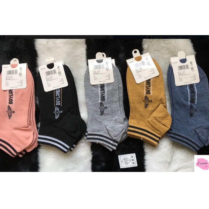 Một đôi tất nữ hàn quốc họa tiết boy london chất cotton cực đẹp