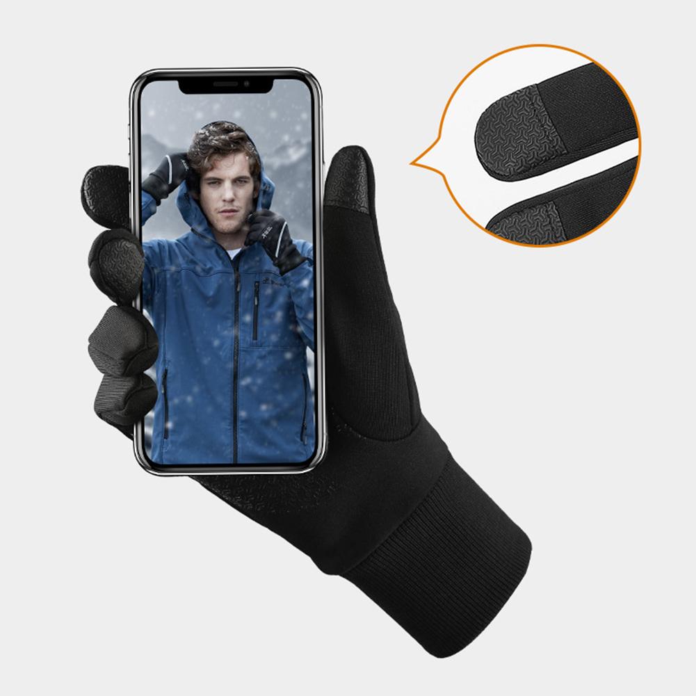 Unisex Mùa Đông Găng Tay Xe Đạp Màn Hình Cảm Ứng Sang Trọng Làm Dày Găng Tay Xe Máy Nữ Chống Nước Nam Cho Trượt Tuyết Ngoài Trời Cho Cắm Trại Đi Bộ Đường Dài Color: Black Size: XXL