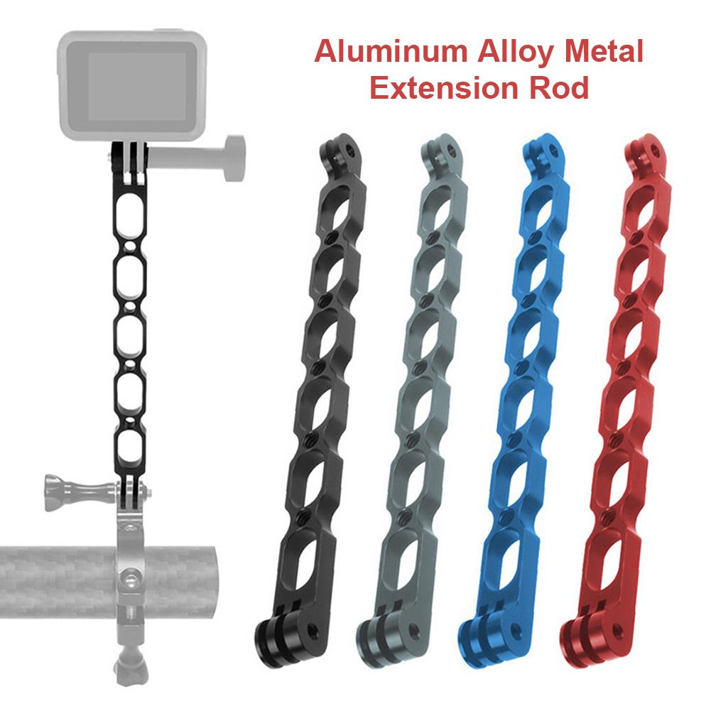 1/4 inch Hợp Kim Nhôm Selfie Tay Cầm Nối Dài Cánh Tay Mũ Bảo Hiểm Kéo Dài Thanh Gắn Giá Đỡ cho Gopro Hero 8 Max Insta 360 1 X