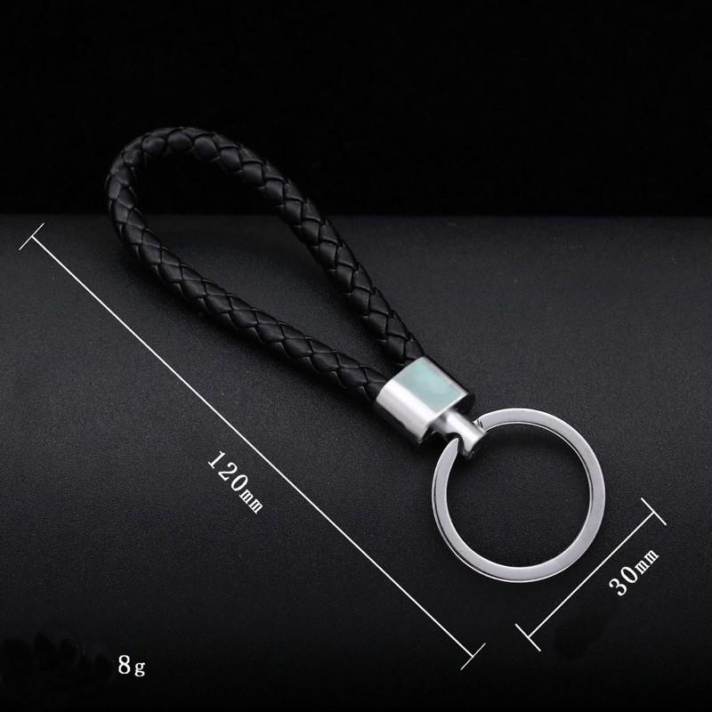 Móc Khóa Da Dài Nhiều Màu Size 12 cm Khoen Tròn Thép 30 mm - Trường Thịnh Sài Gòn