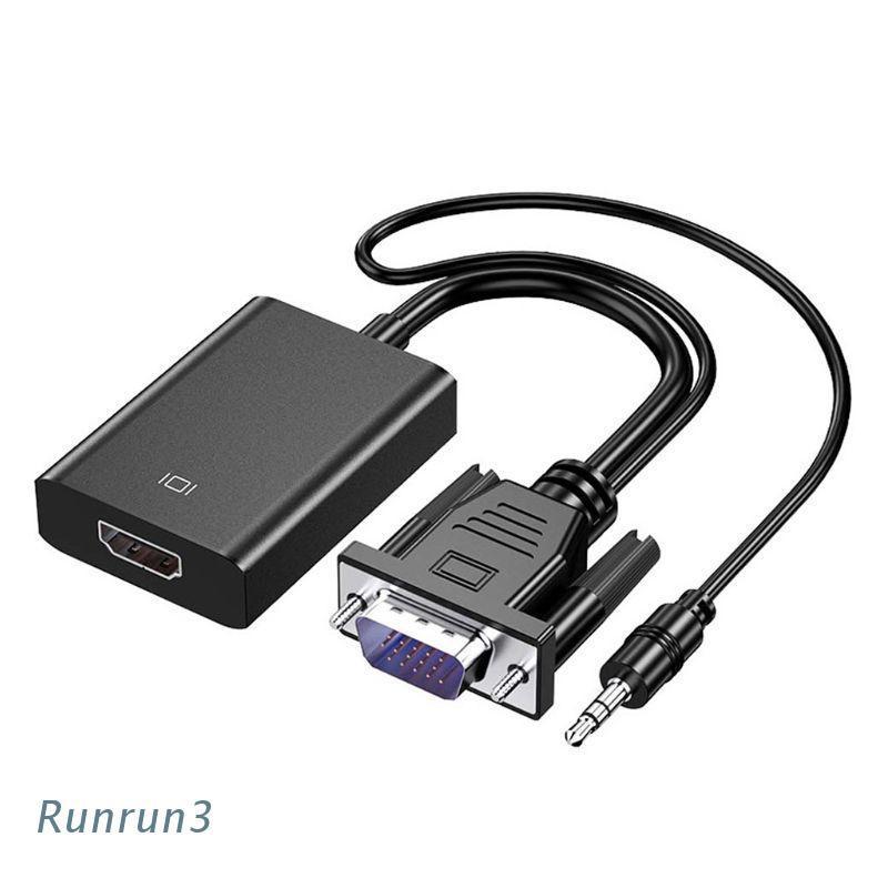 Cáp chuyển đổi VGA sang HDMI 3.5mm cho PC Laptop sang HDTV