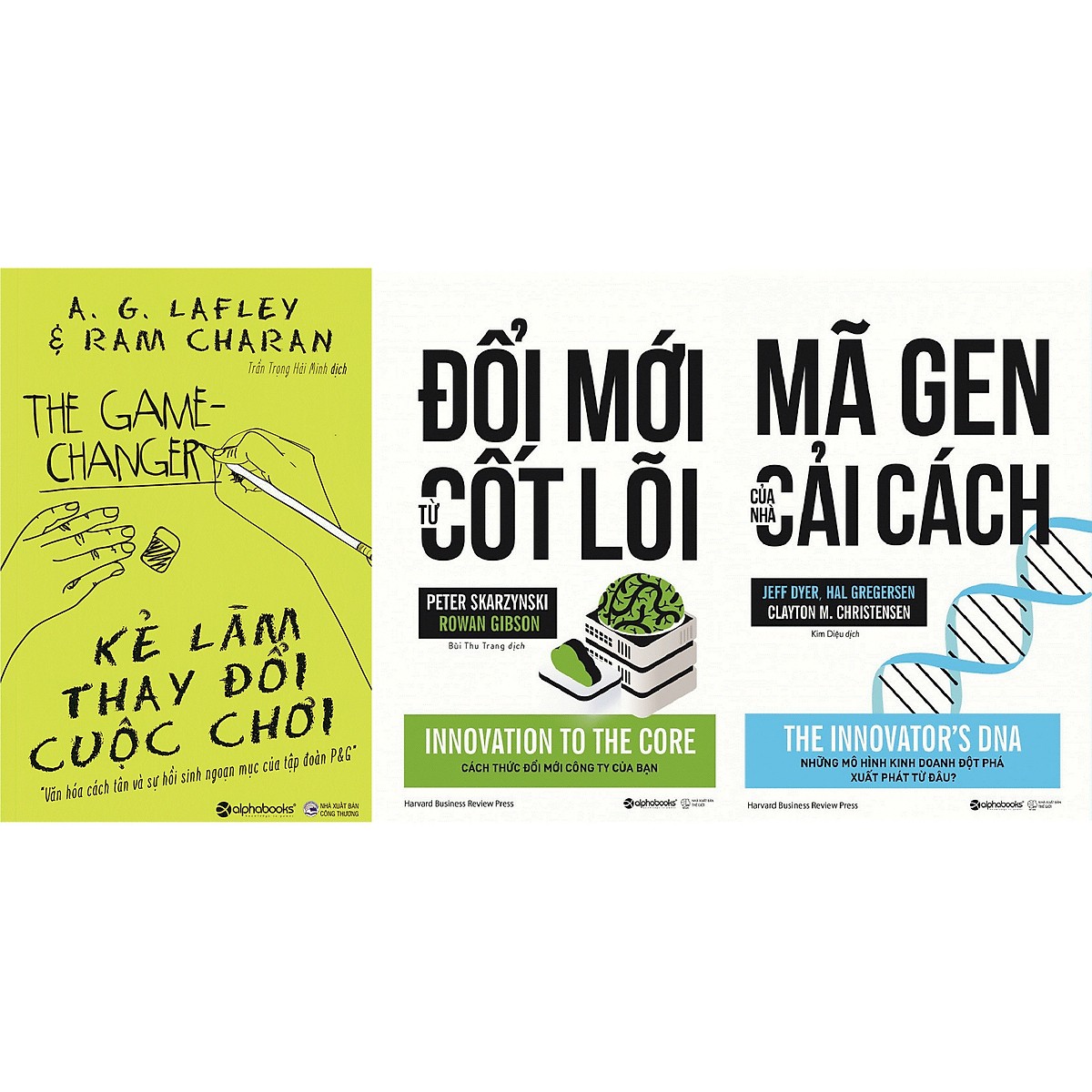 Combo Bài Học Về Cách Tân Trong Quản Trị Doanh Nghiệp Để Chiến Thắng Trong Mọi Cuộc Chơi (Kẻ Làm Thay Đổi Cuộc Chơi + Đổi Mới Từ Cốt Lõi + Mã Gen Của Nhà Cải Cách) Tặng Cây Viết Galaxy