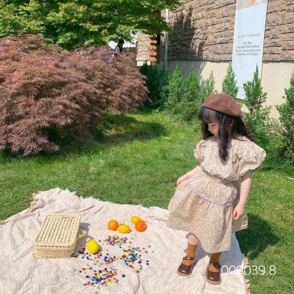 SET ÁO CHÂN VÁY HOA VIỀN -CP KID