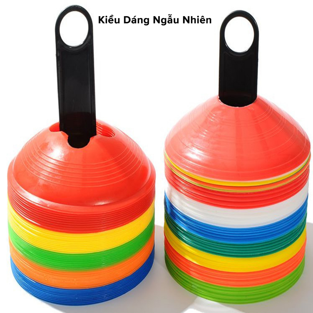 Combo 10 chiếc Cone nấm tập huấn luyện bóng đá , chiến thuật, Marker đá banh (ko kèm móc treo)