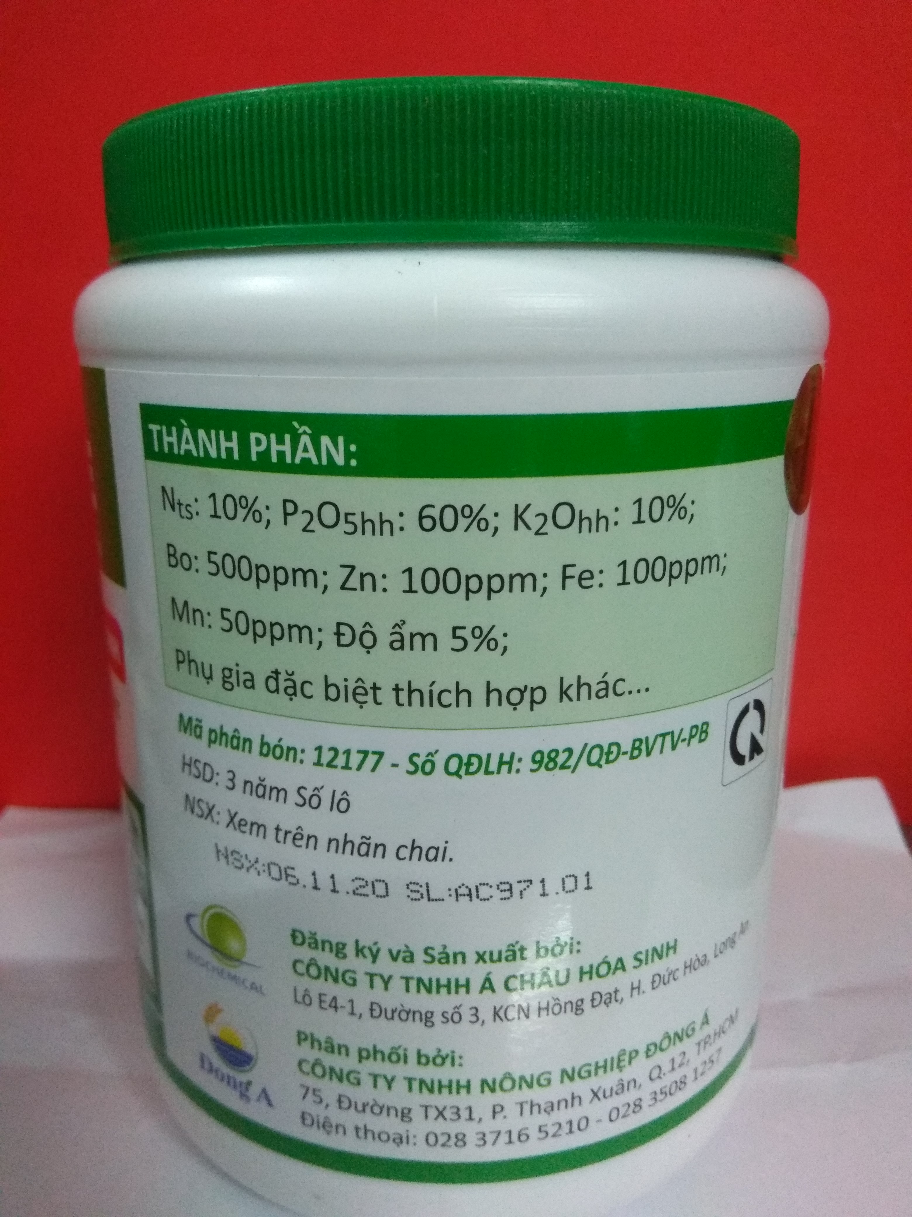 Phân bón NPK bổ sung vi lượng AC 10-60-10 +TE tạo mầm hoa cực mạnh - chai 500 gram