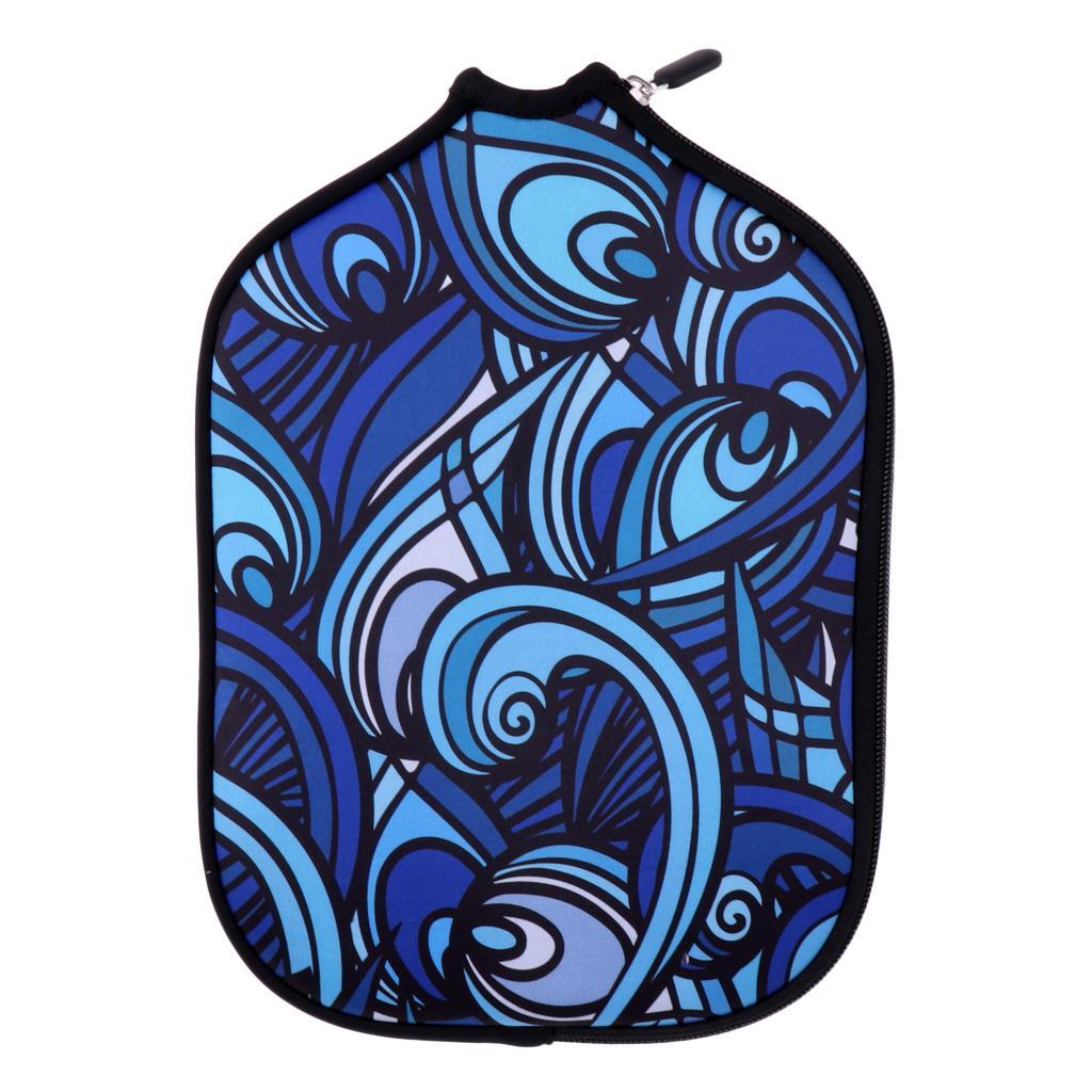 2 Pieces Durable Waterproof Pickleball Paddle Cover Neoprene Case Carrier Bag Zipper Pouch Holder Racket Protector Accessories