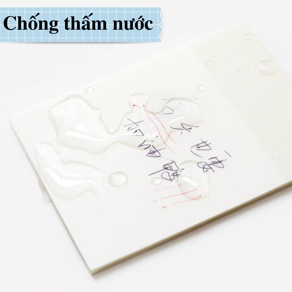 Set 50 Tờ Giấy Note Có Sẵn Keo, Giấy Ghi Chú Trong Suốt Chống Nước, 50 Tờ Giấy Ghi Nhớ