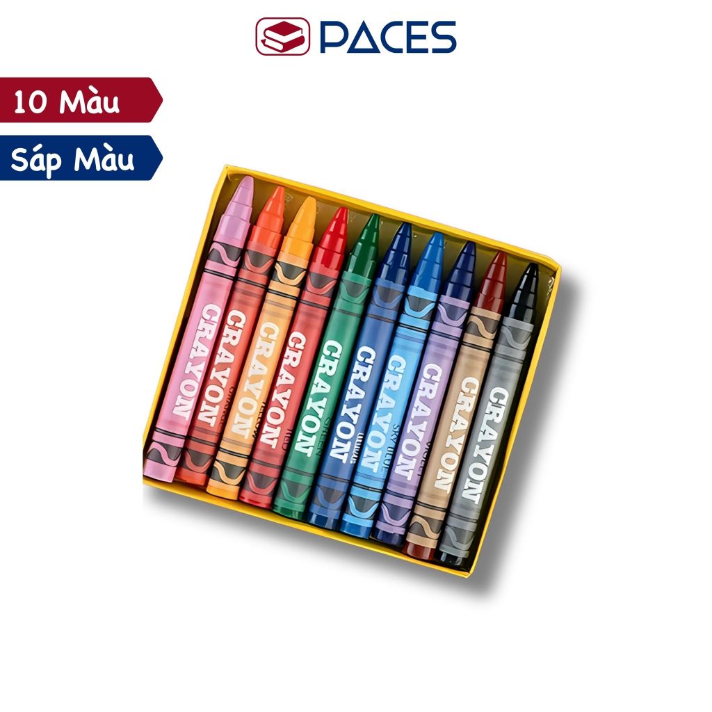 Hộp 10 Màu Sáp Cơ Bản - SKIDS