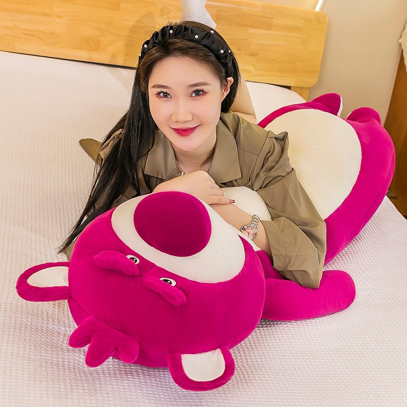 Gối Ôm Gấu Dâu Lotso Huggin Bear 90cm DRU-Hàng Chính Hãng