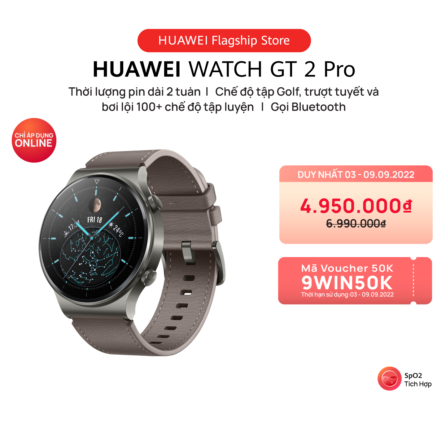 Đồng Hồ Thông Minh Huawei Watch GT2 Pro - Hàng Phân Phối Chính Hãng