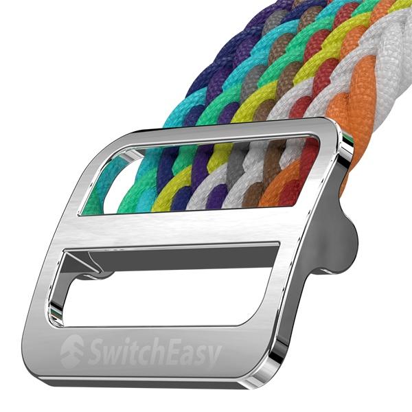 Dây đeo SwitchEasy (38/40/41mm) Candy Braided Nylon For Apple Watch Series (1~7/ SE) Thiết Kế Bằng Nylon Bện Nhiều Màu Hàng Chính Hãng