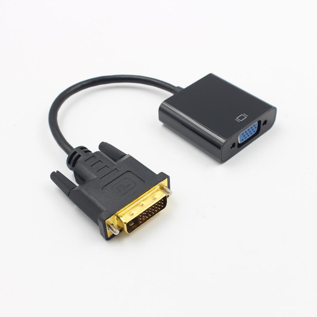 -D 24+1 Pin Male To VGA Female 15Pin Video Monitor Adapter Converter Cord