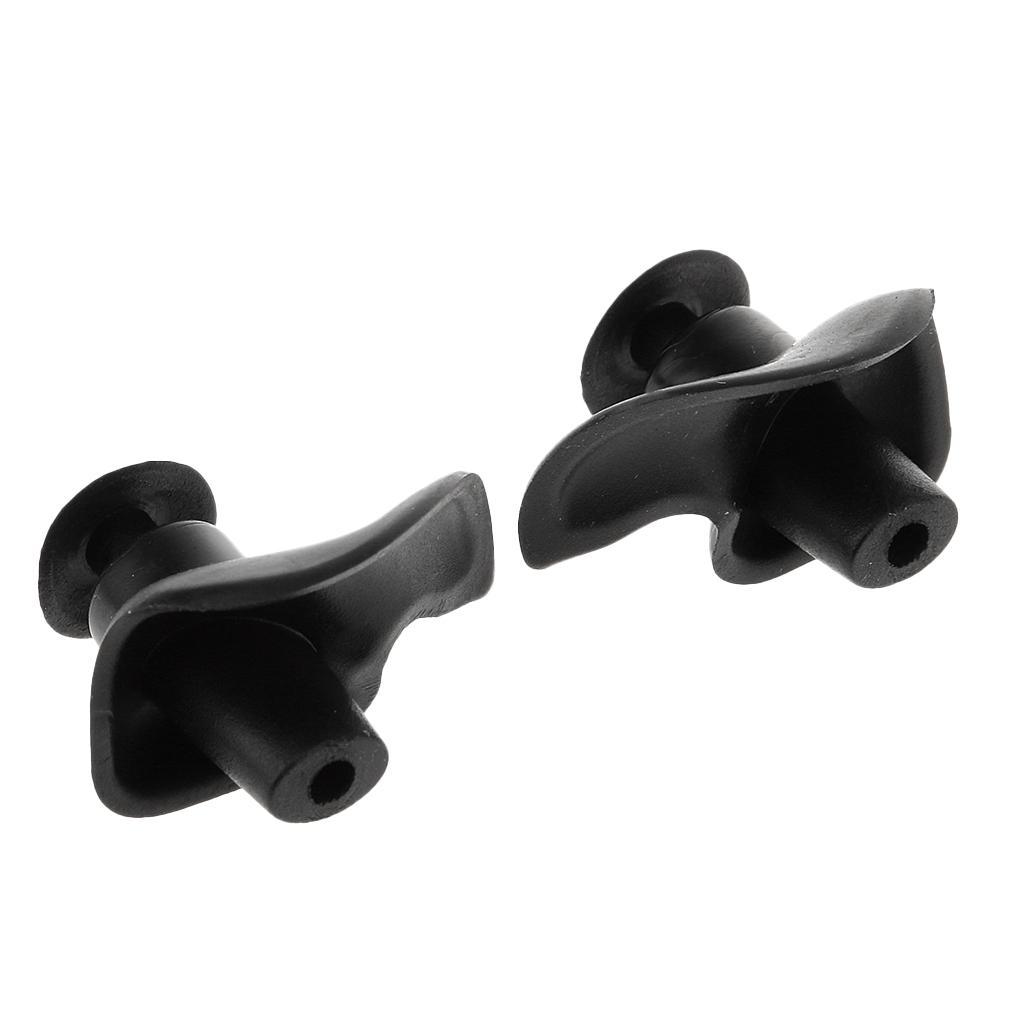 5- Swimming Ear Plug Silicone Ears  Hearing  with Case Black